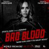 Jessica Alba sur l'une des affiches de son clip Bad Blood