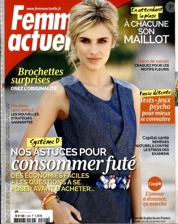 Magazine Femme actuelle en kiosques le 18 mai 2015.