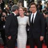 Denis Villeneuve, Emily Blunt, Benicio Del Toro - Montée des marches de l'équipe du film "Sicario" lors du 68e Festival International du Film de Cannes le 19 mai 2015