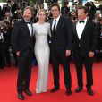  Denis Villeneuve, Emily Blunt, Benicio Del Toro, Josh Brolin - Mont&eacute;e des marches de l'&eacute;quipe du film "Sicario" lors du 68e Festival International du Film de Cannes le 19 mai 2015 