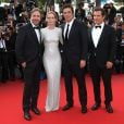  Denis Villeneuve, Emily Blunt, Benicio Del Toro, Josh Brolin - Mont&eacute;e des marches de l'&eacute;quipe du film "Sicario" lors du 68e Festival International du Film de Cannes le 19 mai 2015 