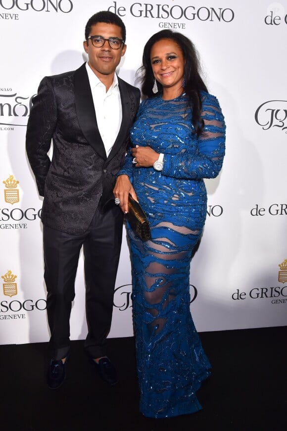 Isabel dos Santos et son mari Sindika Dokolo lors de la soirée de Grisogono à l'hôtel du Cap-Eden-Roc au Cap d'Antibes lors du 68e Festival International du film de Cannes le 19 mai 2015