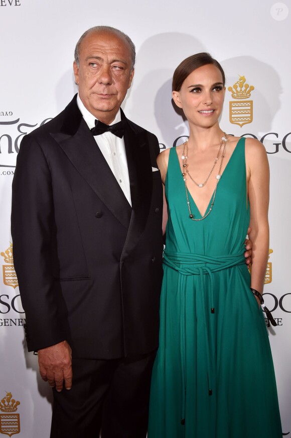 Fawaz Gruosi, Natalie Portman - Photocall de la soirée de Grisogono à l'hôtel Eden Roc au Cap d'Antibes lors du 68e Festival International du film de Cannes le 19 mai 2015.