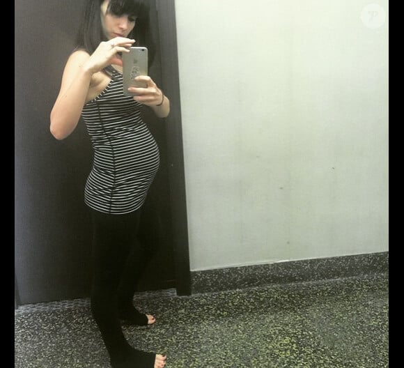 Hilaria Baldwin enceinte de son second enfant a ajouté une photo à son compte Instagram, le 28 février 2015