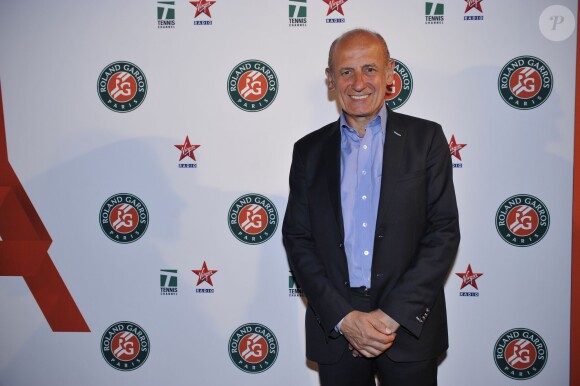 Jean-Michel Apathie lors de la soirée des joueurs de Roland-Garros au premier étage de la Tour Eiffel à Paris le 21 mai 2015