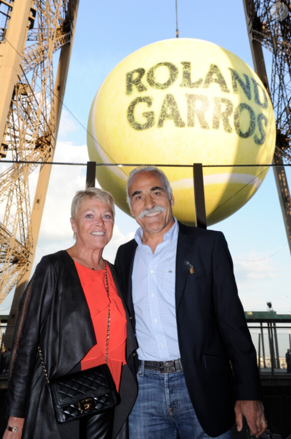 Mansour Bahrami lors de la soirée des joueurs de Roland-Garros, le 21 mai 2015 au premier étage de la Tour Eiffel à Paris