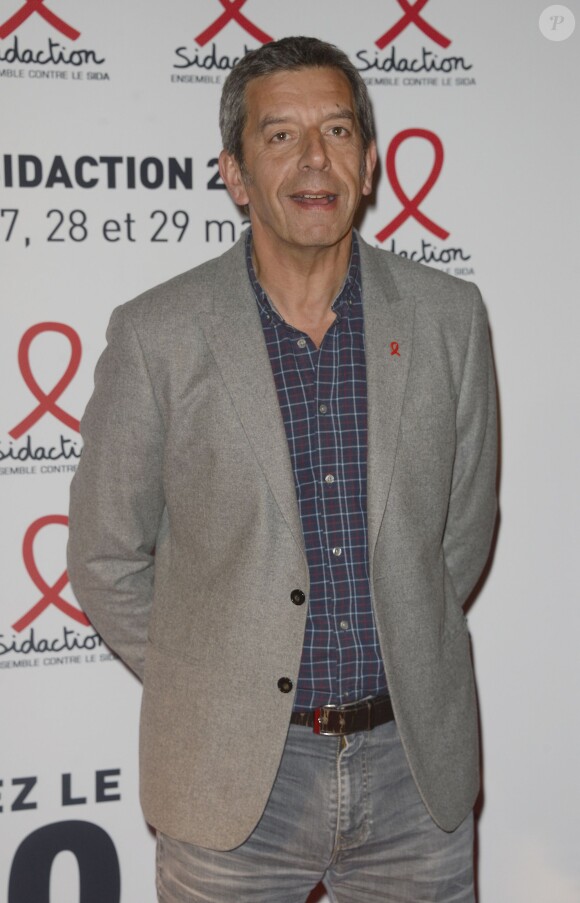 Michel Cymes - Soirée de lancement du "Sidaction 2015" au Musée du Quai Branly à Paris, le 2 mars 2015.