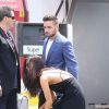 Liam Payne du groupe One Direction et sa compagne Sophia Smith à Monaco pour assister au Grand Prix de Formule 1 le 24 mai 2015.