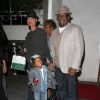 Bobby Brown, sa femme Alicia Etheridge et leur fils Cassius - People à la sortie du restaurant Madeo à West Hollywood. Le 6 mai 2014  