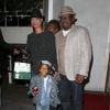 Bobby Brown, sa femme Alicia Etheridge et leur fils Cassius - People à la sortie du restaurant Madeo à West Hollywood. Le 6 mai 2014  