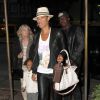 Bobby Brown se rend au restaurant "Madeo" avec sa femme Alicia Etheredge et d'autres membres de sa famille a West Hollywood, le 6 mai 2013.  