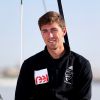 Exclusive - Aymeric Arthaud, neveu de Florence Arthaud, pose à Bordeaux, le 27 mai 2015, sur son bateau 'Reel PGO Automobile' avec lequel il prendra le depart de la course en solitaire du Figaro le dimanche 31 mai.