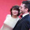 Emma de Caunes et son mari Jamie Hewlett - Montée des marches du film "Youth" lors du 68e Festival International du Film de Cannes, à Cannes le 20 mai 2015. 