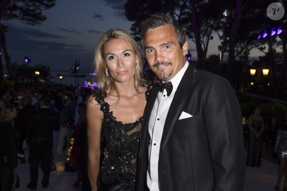 Richard Virenque et sa compagne Marie-Laure - Soirée de Grisogono à l'hôtel Eden Roc au Cap d'Antibes lors du 68ème Festival International du film de Cannes le 19 mai 2015