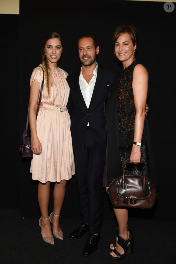 Amber Le Bon, Giornetti Massimiliano et Yasmin Le Bon - People au défilé de mode "Salvatore Ferragamo" lors de la fashion week de Milan. Le 21 septembre 2014
