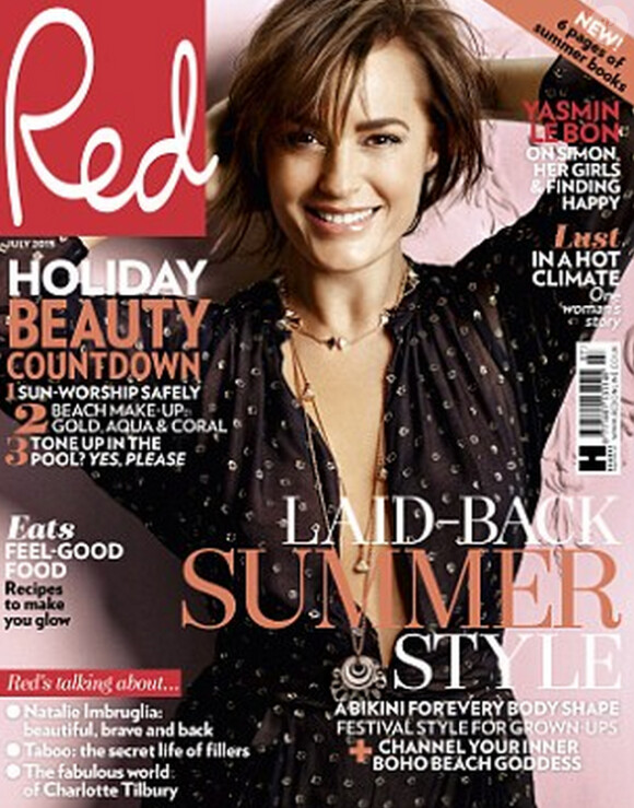 Yasmin Le Bon en couverture du magazine Red