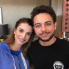 La reine Rania de Jordanie avec son fils le prince héritier Hussein, rentré de Washington et qui illumine sa vie. Photo Instagram du 19 mai 2015.