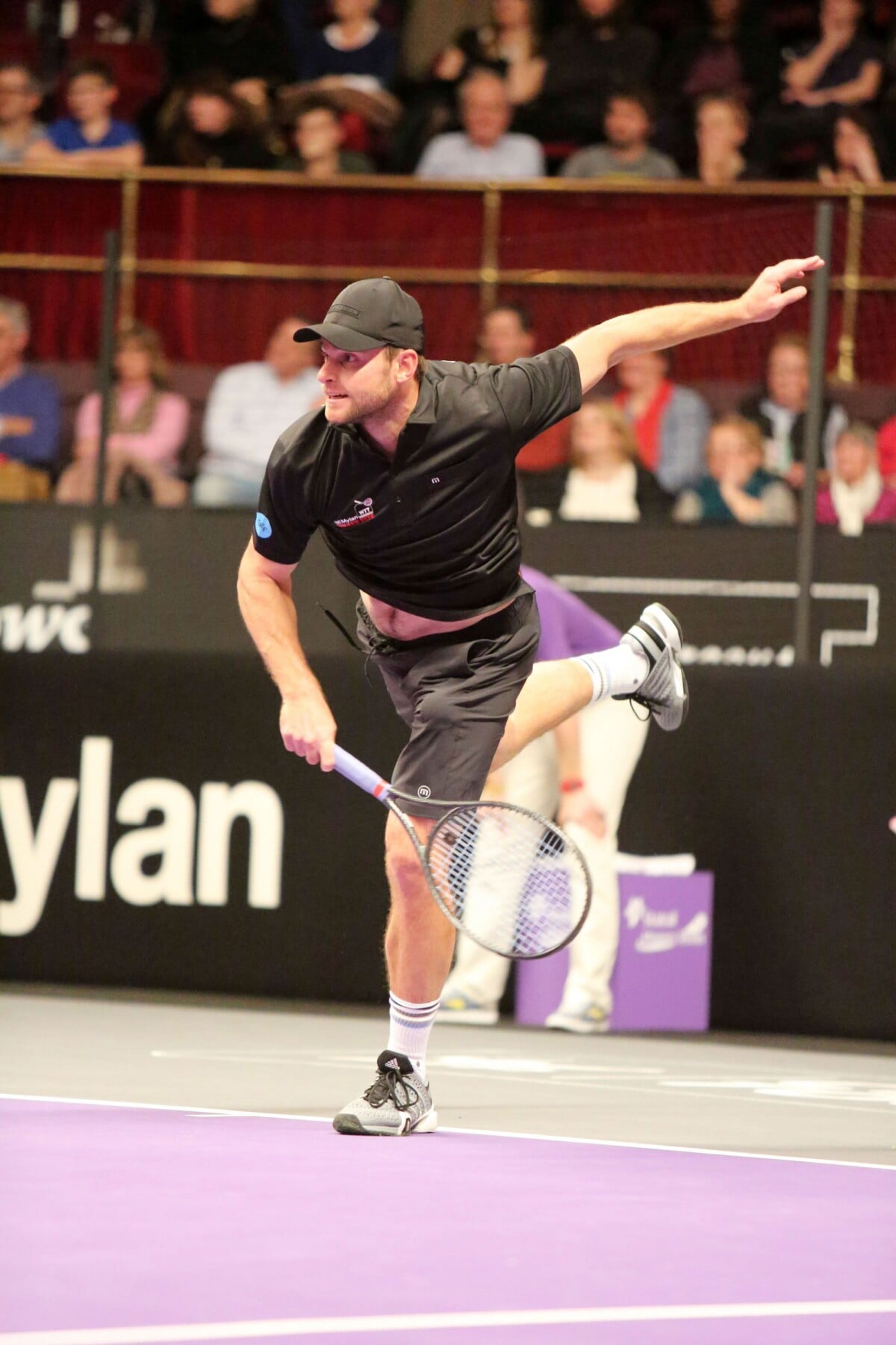 Photo : Andy Roddick lors du Mylan WTT Smash Hits au Royal Albert Hall ...