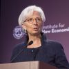 Christine Lagarde, la directrice du FMI participe à une conférence à Washington avec Janet Yellen, la directrice de la Banque Fédérale américaine le 6 mai 2015.