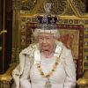 La reine Elisabeth II d'Angleterre - La famille royale d'Angleterre lors de la cérémonie d'ouverture du parlement à Londres. Le 27 mai 2015