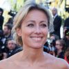 Anne-Sophie Lapix - Montée des marches du film "Pour une poignée de dollars" pour la cérémonie de clôture du 67e Festival du film de Cannes en 2014.