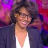 Bertrand Chameroy a reçu Audrey Pulvar sur le plateau de son prime Le journal de Bertrand Chameroy. L'animateur a dragué la journaliste. Le 28 mai 2015.