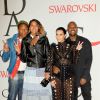 Pharrell Williams, Helen Lasichanh, Kim Kardashian et Kanye West assistent aux CFDA Fashion Awards 2015 à l'Alice Tully Hall, au Lincoln Center. New York, le 1er juin 2015.