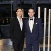Miles McMillan et Zachary Quinto assistent aux CFDA Fashion Awards 2015 à l'Alice Tully Hall, au Lincoln Center. New York, le 1er juin 2015.