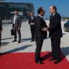 Le prince Albert II de Monaco est accueilli par le président François Hollande et participaient le 4 juin 2015 au sommet méditerranéen contre le réchauffement climatique, MEDCOP21, à Marseille.