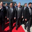Le prince Albert II de Monaco et le président François Hollande participaient le 4 juin 2015 au sommet méditerranéen contre le réchauffement climatique, MEDCOP21, à Marseille.