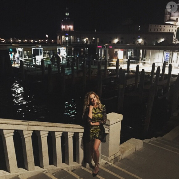 Emilie Nef Naf et son compagnon Jérémy Ménez à Venise. Juin 2015.