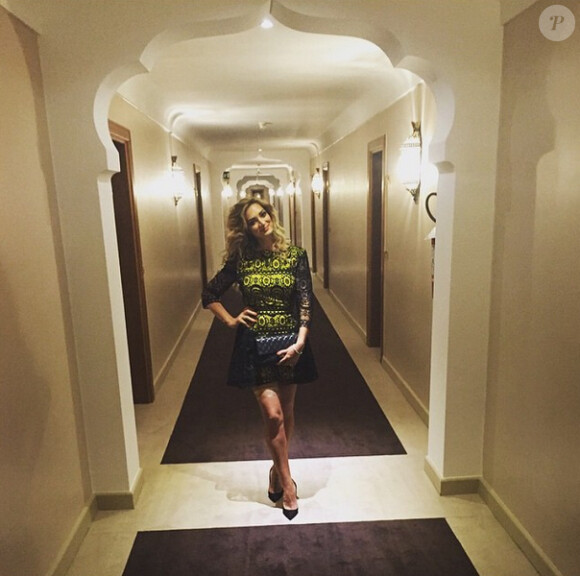 Emilie Nef Naf et son compagnon Jérémy Ménez à Venise. Juin 2015.