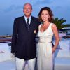 Le prince Serge de Yougoslavie et sa femme Eleonora Rajneri participent à la soirée de "Sail for a Cause", une journée caritative co-organisée par Leticia de Massy et le réseau féminin LeSpot.net au Yacht Club de Monaco le samedi 6 juin 2015.