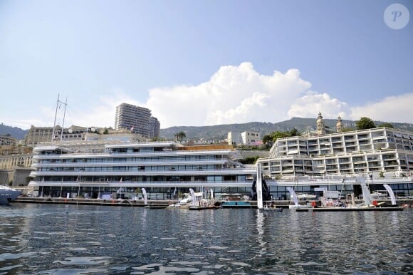 Une vue générale pendant "Sail for a Cause", une journée caritative co-organisée par Leticia de Massy et le réseau féminin LeSpot.net au Yacht Club de Monaco le samedi 6 juin 2015.