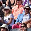 Marion Bartoli et son compagnon lors de la finale masculine des Internationaux de France à Roland-Garros le 7 juin 2015 à Paris