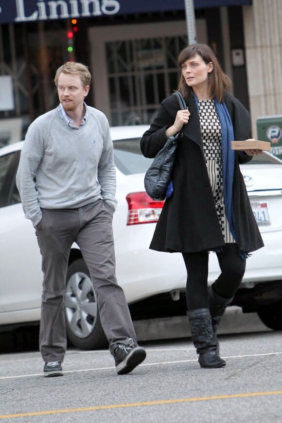 Emily Deschanel et son époux David Hornsby à Los Angeles, le 5 décembre 2010.