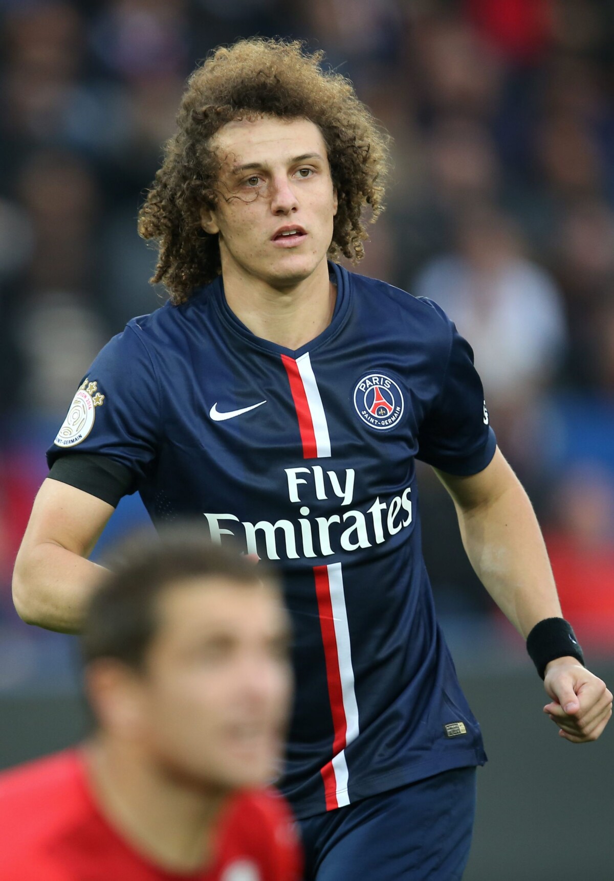 Photo : David Luiz lors du match du PSG (Paris-Saint Germain) contre l ...