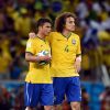 Thiago Silva et David Luiz à Fortaleza, le 17 juin 2014. 