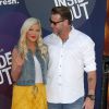 Tori Spelling et son mari Dean McDermott - Avant-première du film "Inside Out" à Hollywood, le 8 juin 2015