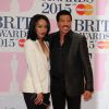 Lionel Richie et sa petite-amie Lisa Parigi - Soirée des "BRIT Awards 2015" à Londres, le 25 février 2015 