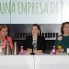La reine Letizia d'Espagne, en Hugo Boss, lors d'un petit-déjeuner de travail de l'Association espagnole contre le cancer (AECC) à Madrid le 9 juin 2015