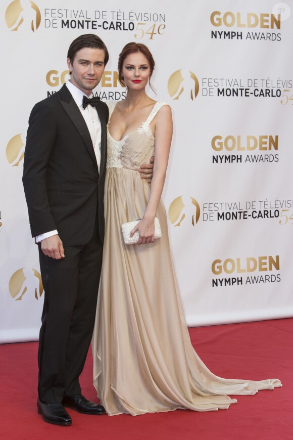 Torrance Coombs, Alyssa Campanella - 54ème édition du Monte Carlo TV Festival le 11 juin 2014  