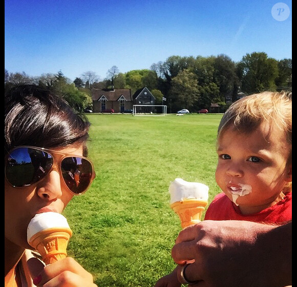 Franckie Bridge et son fils Parker sur Instagram - Mai 2015