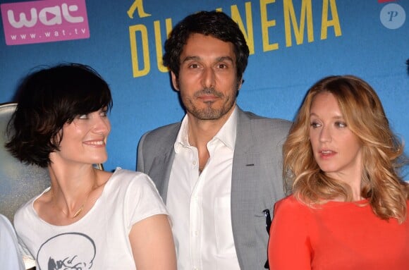 Clotilde Hesme, Vincent Elbaz, Ludivine Sagnier - Photocall avec les ambassadeurs de la 31e "Fête du Cinéma" au Plaza Athénée à Paris le 16 juin 2015.