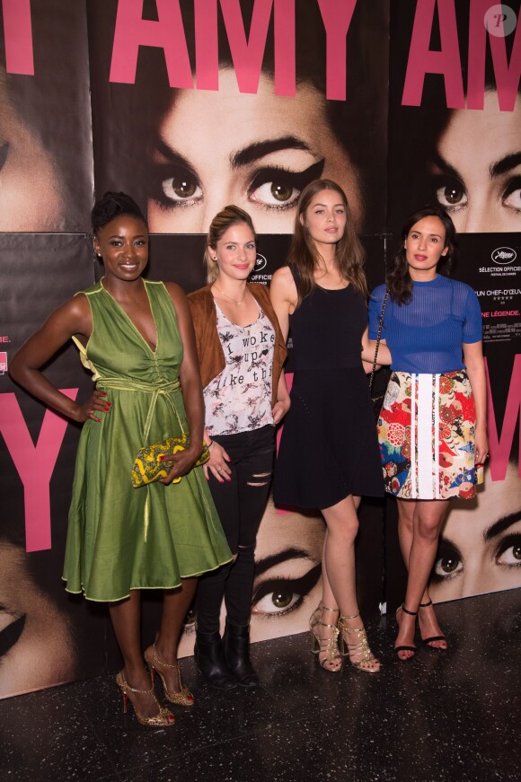 Prudence Maidou, Chloé Coulloud, Marie-Ange Casta et Amelle Chahbi - Avant-première du film "Amy" au cinéma Max Linder à Paris, le 16 juin 2015. "