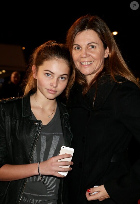 Veronika Loubry et sa fille Thylane - 16e édition des NRJ Music Awards à Cannes. Le 13 décembre 2014.