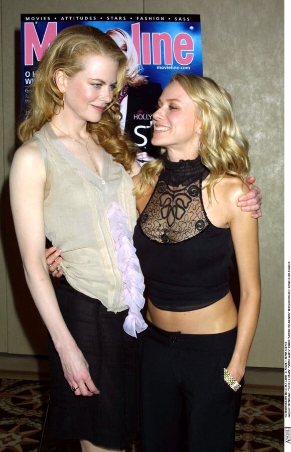 Nicole Kidman et Naomi Watts à Los Angeles le 28 novembre 2001.