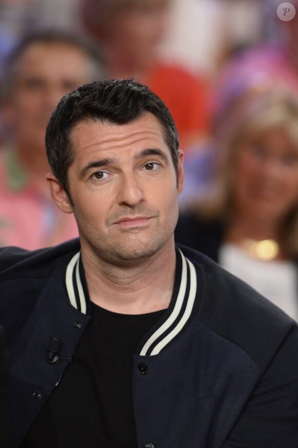 Arnaud Ducret, lors de l'enregistrement de l'émission Vivement Dimanche à Paris le 27 mai 2015 (diffusion le dimanche 21 juin 2015 sur France 2).