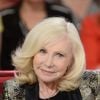 Michèle Torr, lors de l'enregistrement de l'émission Vivement Dimanche à Paris le 27 mai 2015 (diffusion le dimanche 21 juin 2015 sur France 2).