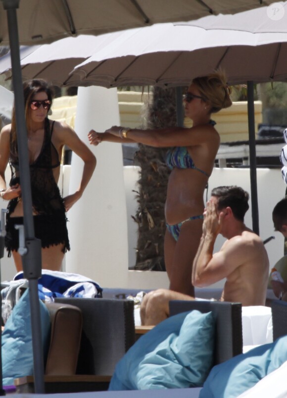 Steven Gerrard et sa femme Alex en vacances à Ibiza le 18 juin 2015